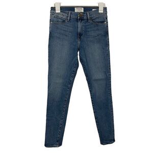 Frame Denim High Waisted Skinny Jeans